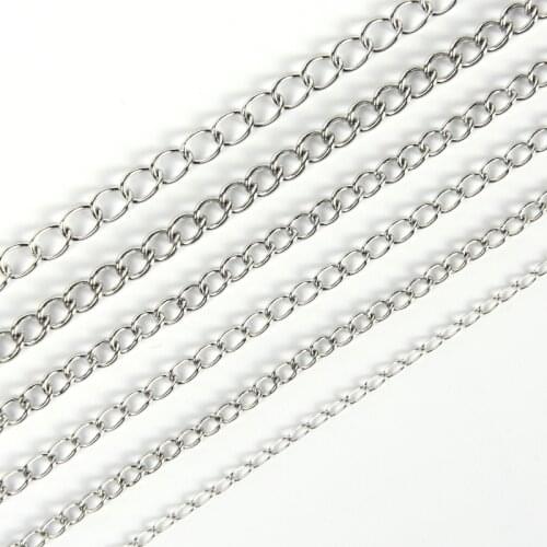 5 Meter 0.3-0.8 mm Stainless Steel Snake Chain Findings Necklace Bracelet For Diy Jewelry Making Supplies Handmade Accessories
