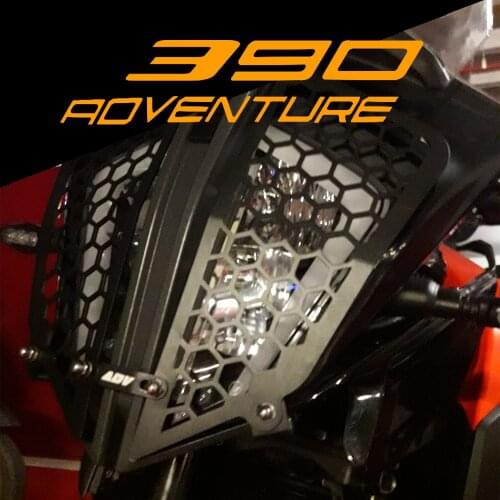 For 390 ADVENTURE Motorcycle Head light Guard Front Headlight Headlamp Grille Guard Cover Protector 390 Adventure 2019 2020 2021