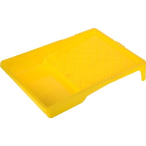 Uxcell 7" PP Paint Roller Tray Built for 7-Inch Roller Brushes Yellow Tray Size 345x235x55.5mm / 13.58x9.25x2.19" (L*W*H)