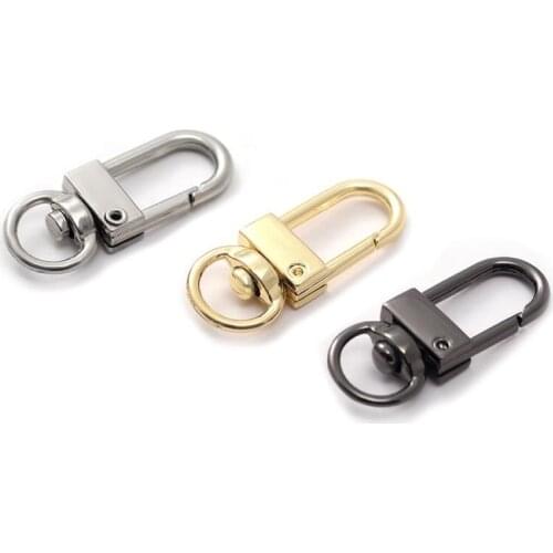 10pcs Metal hook buckle hardware luggage accessories key buckle chain lock dog buckle 3 points small door buckle