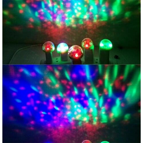 Mini USB LED Disco Stage Light Portable Family Party Magic Ball Colorful Light Bar Club Stage Effect Lamp for Mobile Phone