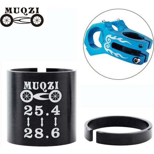 MUQZI Bike 25.4 to 28.6mm Fork Shim Bicycle Stem Conversion Sleeve Aluminum Alloy Adapter Ring