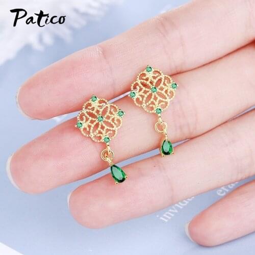 Christmas Earrings Long Drop Earrings for Women Girl New Fashion Geometric Earring Brincos Female Crystal Jewelry Gift