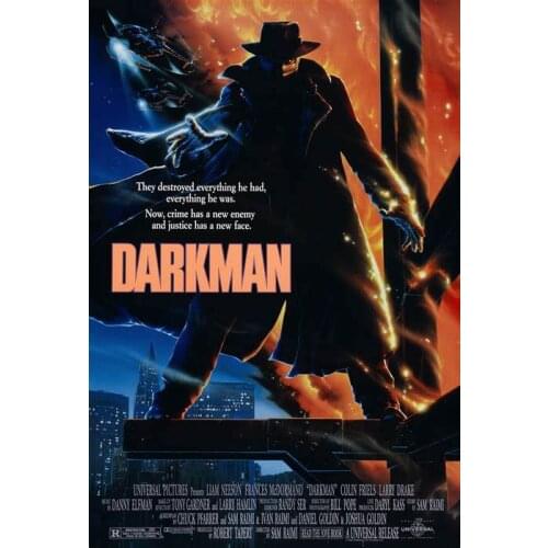 Lot style Choose DARKMAN Movie Art print Silk poster Home Wall Decor
