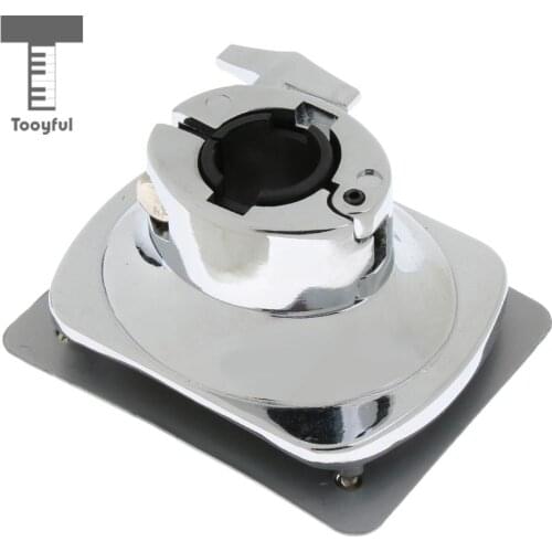 Tooyful Finest Zinc Alloy Floor Tom Drum Leg Bracket Single Hole Silver Percussion Instrument Accessory