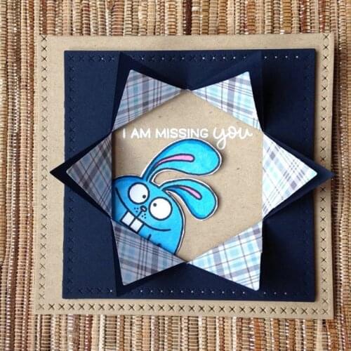 Sexangle Trigonal Patchwork Pop-up Shape Metal Cutting Dies Stencil Scrapbook Album Embossing For Gift Card Making Handcraft