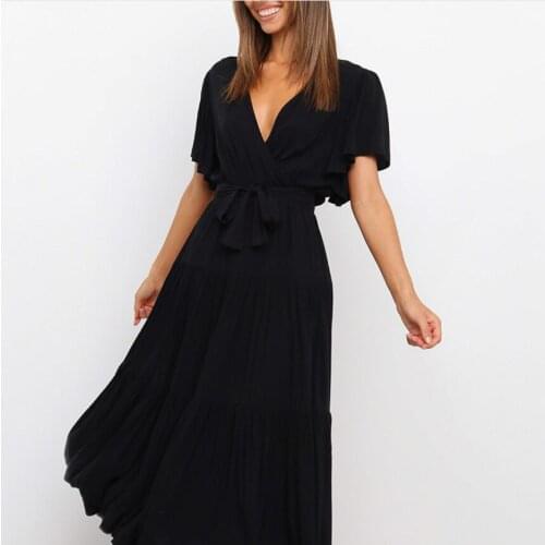 Womens Dresses, Short-Sleeved Dresses, Long Skirts And Large Skirts Spring/Summer 2021 AliExpress Foreign Trade