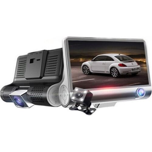 4-inch High Definition 1080p 3 Lens Vehicle DVR Driving Recorder