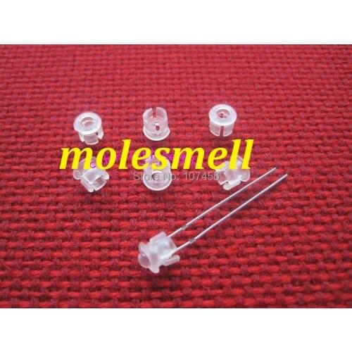 Free Shipping 10000pcs New 3mm White Plastic ABS LED Bezel Holder Panel Display 3mm led cover