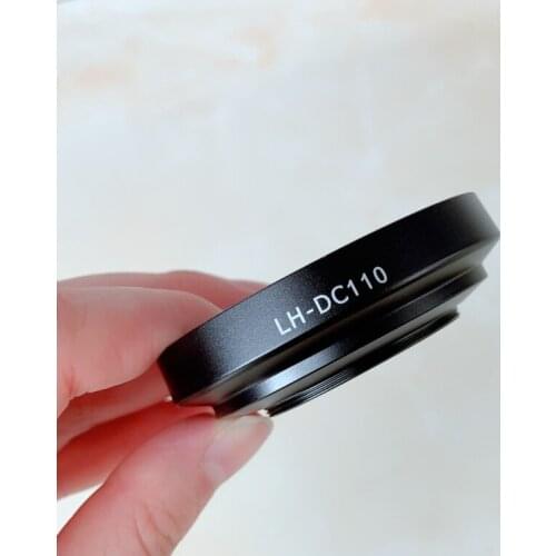 37mm Lens Hood LH-DC110 LHDC110 LH DC110 metal + Lens Cap Camera Lente Accessories for Canon G1X Mark III G1XM3 G1X3