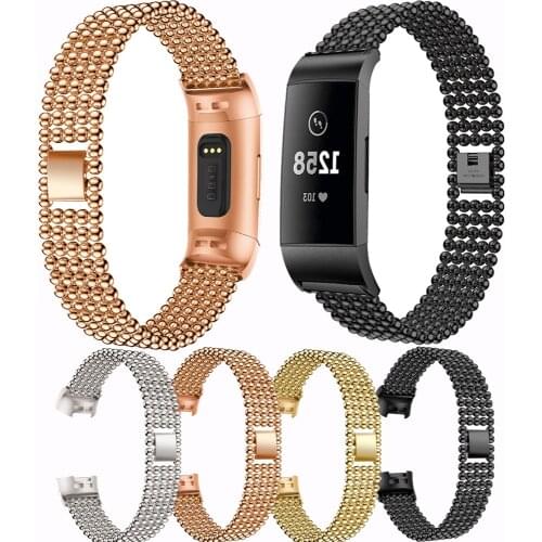 For Fitbit Charge 3 new Band Stainless Steel Watch Band For Fitbit Charge 3 Watch Strap Metal Watch Strap Wrist Watches Bracelet