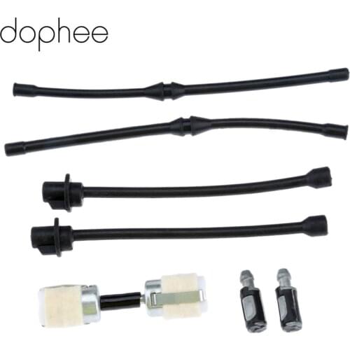 Dophee 8Pcs Tool Parts Chain Saw Fuel Pipe Oil Pipe Fuel Oil Filter For 52cc 58cc Chainsaw Spare Parts Hose Set 4500/5200/5800