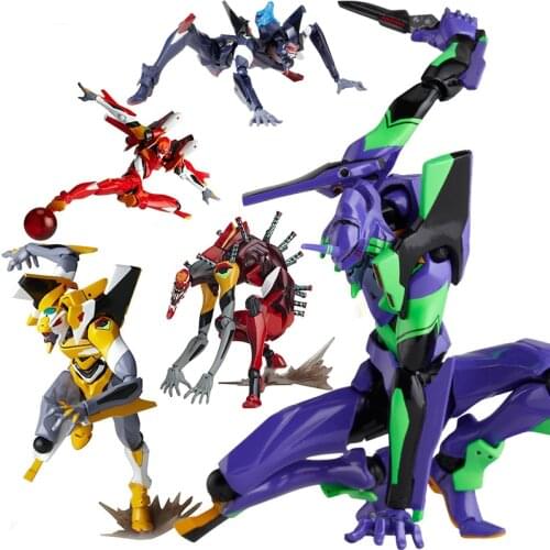 Kaiyodo Revoltech Evangelion Evolution Union Creative Revoltech Eva 01 Type Ev-005S Mass Production Model Shf Action Figure Toys