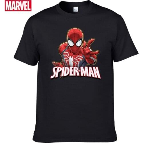 Marvel The Avengers spiderman t shirt Comfortable Breathable 100% cotton Fashion clothes for teens Summer Tops t shirt men #62