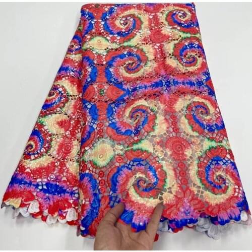 Guipure Cord Lace Fabric 2021 African Lace Fabric With Sequins Water Soluble Cord Laces for Nigerian Party Dress