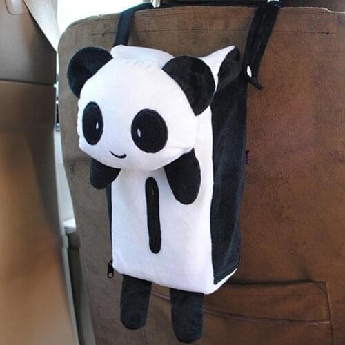 Tissue Paper Box Soft Hanging PP Cotton Portable Car Tissue Box with Strap for Car