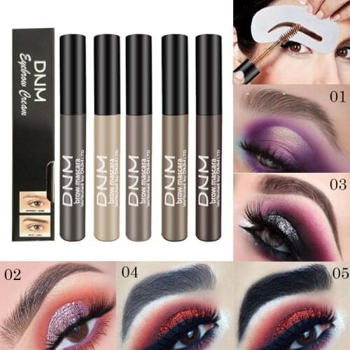 5 Color Eyebrow Cream Enhancers Long-lasting Waterproof Air-cushion Dye Eye Brows Gel Brown Tinted Liquid Eyebrows Tint Makeup