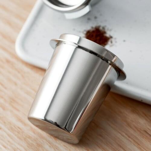 58mm Stainless Steel Coffee Dosing Cup Espresso Machine Coffee Sniffing Mug Part Powder Portable Filter Feeder Fit