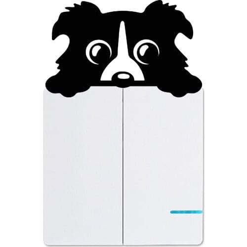 Cute Dog Car Sticker Home Funny Decals Personalized Creative Automobiles Products for Cars Styling Ornament Window Animal Decor