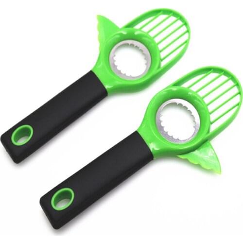 1pcs Multi-function 3-in-1 Avocado Slicer Peeler Cutter Tools Plastic Knife Avocado Corer Vegetable Tools Kitchen Accessories