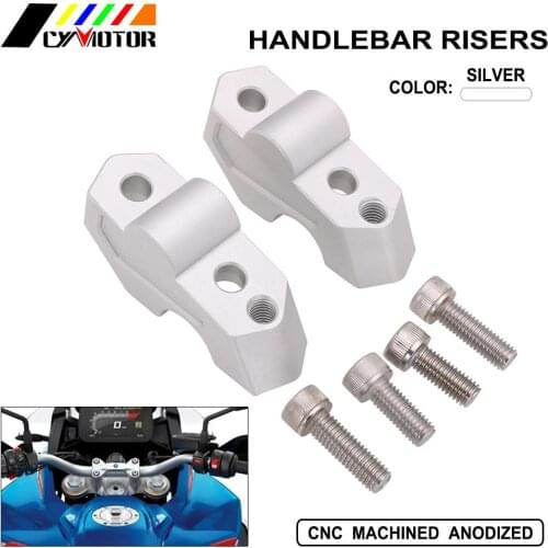 Motorcycle CNC 22mm Handlebar Risers Clamp Height up Adapter For BMW F750GS F750 GS Street Bike 2018-2019 New