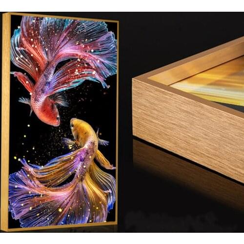 Fish animals new 5d art diy Cross stitch embroidery set 3d Diamond painting kit mosaic full drill square rhinestones special