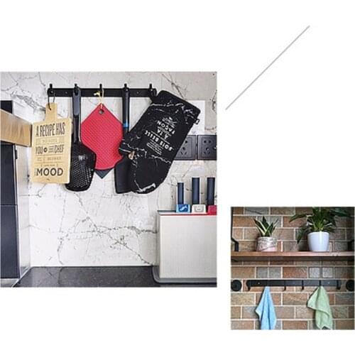 Wall Door Mounted Hooks er Kitchen Bathroom Towel Bar Hook Rail