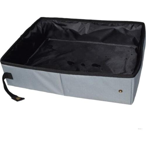 New Folding Travel Pet Cat Litter Box Dog Toilet Tray Folding Cat Litter Bedpan Waterproof Outdoor Foldable Cat Litter Box