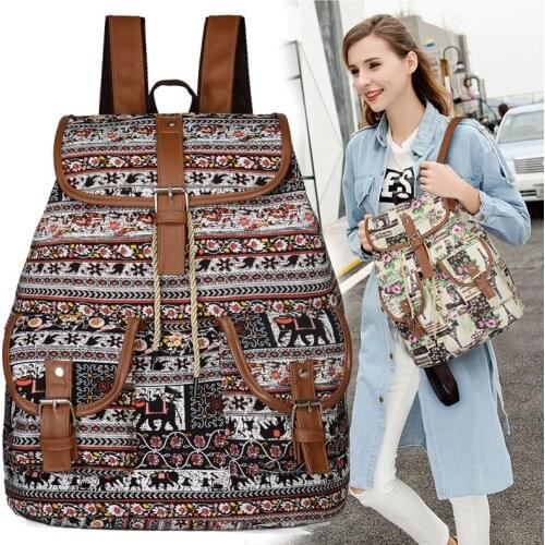 2021 New Rucksack Fashion Travel Canvas Female Backpack School Bag Backpack Girl Backpack Backpacks for Women