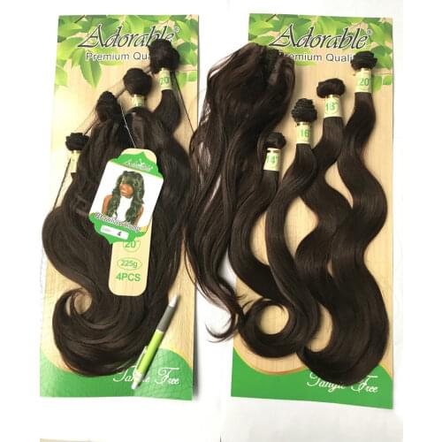 Adorable Full Packet 4+1 Hair Weaves,Ombre Exactly Two Tone Gold Deep Brawn T1BBUG Color Hair Bundles Fringe Brazilian Body 4pcs