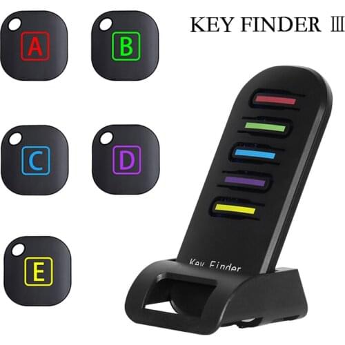 Advanced wireless key finder pet tracker remote key locatormobile wallet anti-lost5 receivers and1 docking station object finder