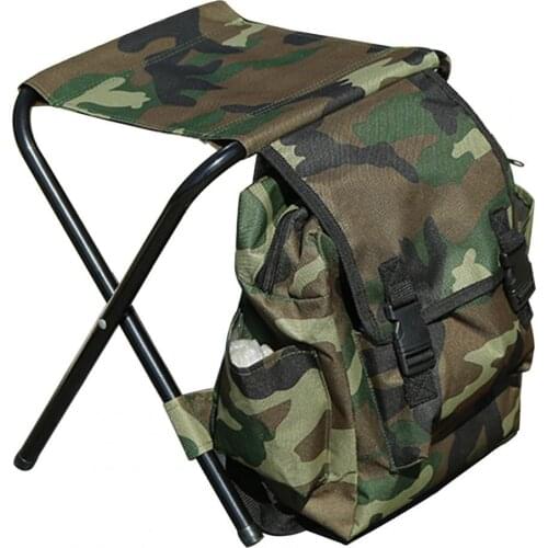 Backpack Stool Fishing Chairs Folding Step Stool Outdoor Hiking Folding Sack Camping Fishing Chair Stool Backpack Picnic Bag