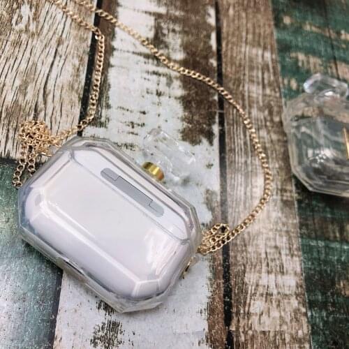 Perfume bottle Silicone Case For airpods Pro case Earphone protective cover Bluetooth Wireless Earphone shell Charging Box coque