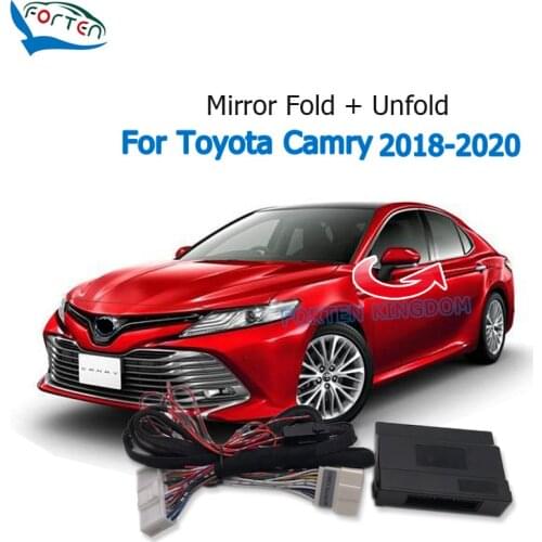 Forten Kingdom Car Auto Side Rear Mirror Folder Folding Spread Kit Module For Toyota Camry (2018-now) LHD