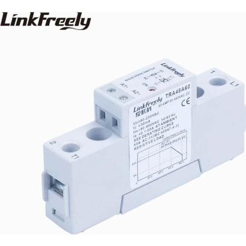 TRA48A60 60A Automation SSR Solid State Relay AC AC 90-250VAC Input Output 90-480VAC Voltage Control Power Relays Board Module