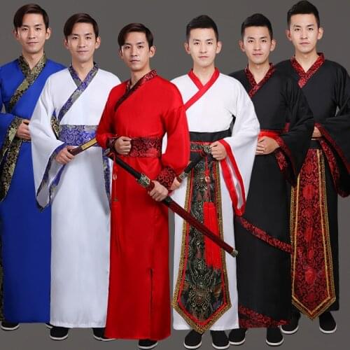 Hanfu Ancient Costume Dyansty Traditional Chinese Clothing for Men Women Long Dress Scholar Festival Outfits Dance Vestidos