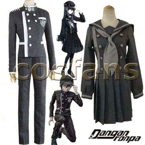 Anime Danganronpa V3 Killing Harmony Saihara Shuichi Detective Cosplay Costume For Men Woman Uniform Outfit With Hat Wig