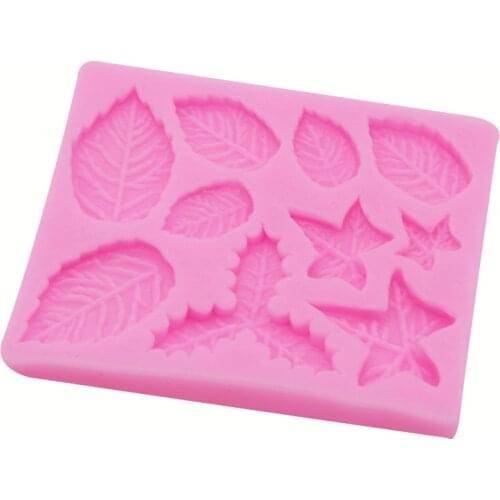 Maple Leaf Rose Leaf Cake Decoration DIY Handmade Crafts Keychain Jewelry Accessories Food Grade Chocolate Cake Mold