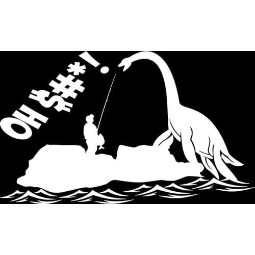 15*8.5cm Large Funny Fishing Pole Rod Fisherman Car Truck Window Vinyl Decal Sticker Funny Personality Car Sticker