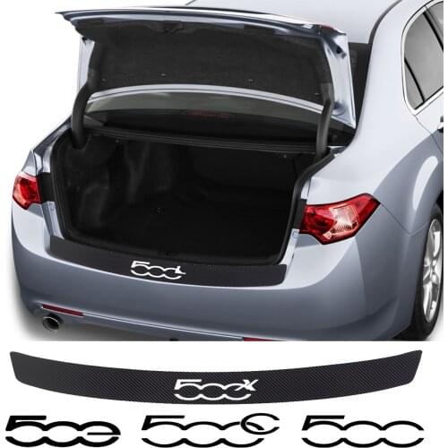 Car Rear Bumper Trunk Load Edge Protective Guard Stickers For Fiat 500 500E 500L 500C 500S 500X car Accessories