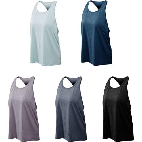 Womens Loose Sports Blouse Yoga Vest Sexy Running Step Nylon Ice Breathable Fitness Clothes