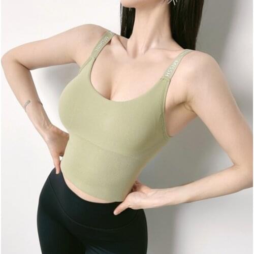 Of Womens Sports Bra Gathered Without Steel Ring Yoga Running Vest Fitness Front Zipper Sexy Shockproof Underwear MITAOGIRL