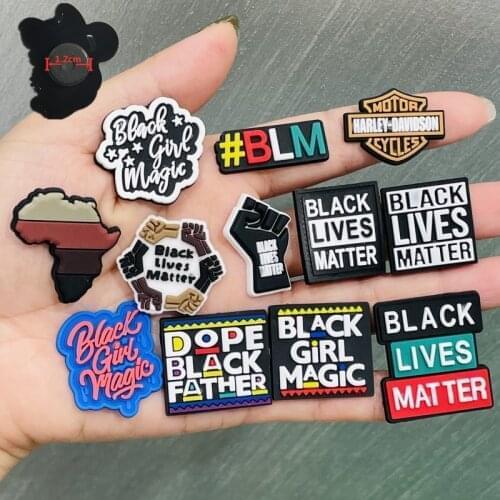 1 PCS PVC Black Lives Matter Girl Magic BLM Africa Fist Fridge Magnet PVC Sticker Funny Refrigerator Magnets Souvenir Gift