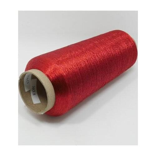 125g red color Metallic Thread 5000M Machine Embroidery Thread