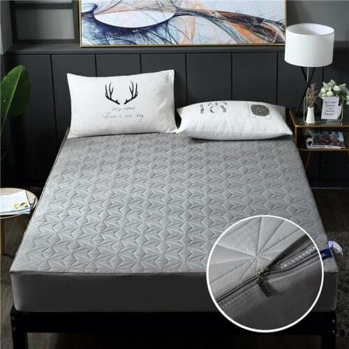 180*200cm Zipper Type Waterproof Mattress Pad Cover Anti Mite Bed Mattress Mattress Protector For All-included Waterproof Topper