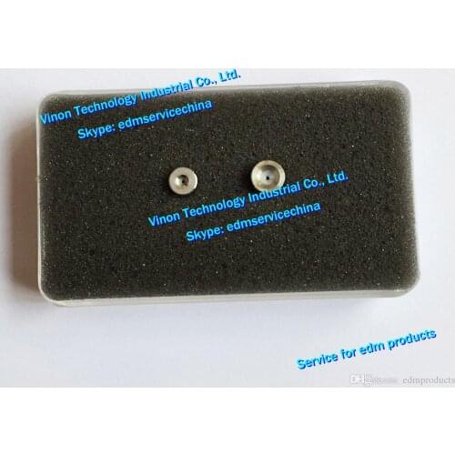 2pcs) d=0.255mm edm Wire Guide Set Upper&Lower 432.511,430.586, 100430586, 443.340,104433400, 100432511 for ROBOFIL 240,290,640