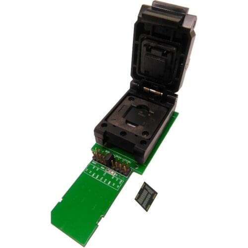 BGA221 eMCP221 socket adapter to SD reader,for BGA 221 eMCP 221 testing,Clamshell structure, size 12x16mm, nand flash programmer