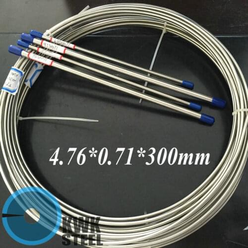 Seamless Stainless Steel Tube TP316L for Automobile & Yacht Brake Oil System Size OD 3/16" WT 0.028" | 4.76x0.71mm Length 30cm