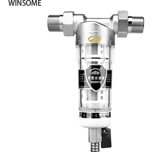 Household Pre-Filter Backwash Water Tap Pipe Purifier Kitchen AccessoriesWhole House Filter Bathroom Water Purifier System