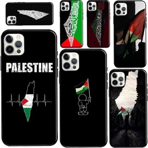 Free Palestine Map Arabic Case For iPhone 11 Pro Max 12 mini 12 Pro Max 6S 7 8 Plus SE 2020 X XR XS Max Phone Cover